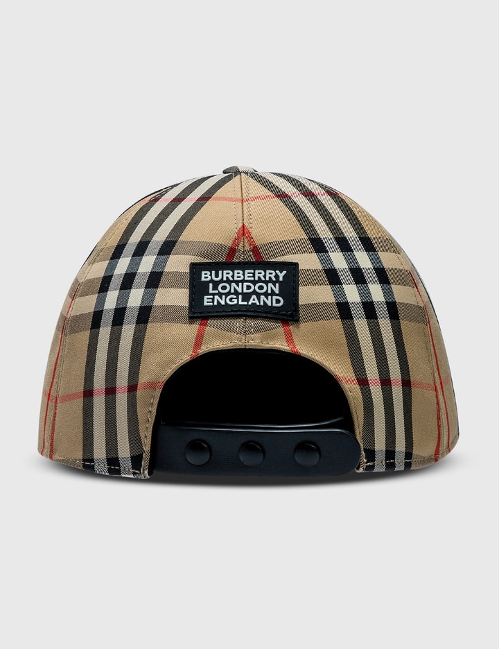 Logo Appliqué Vintage Check Baseball Cap Placeholder Image