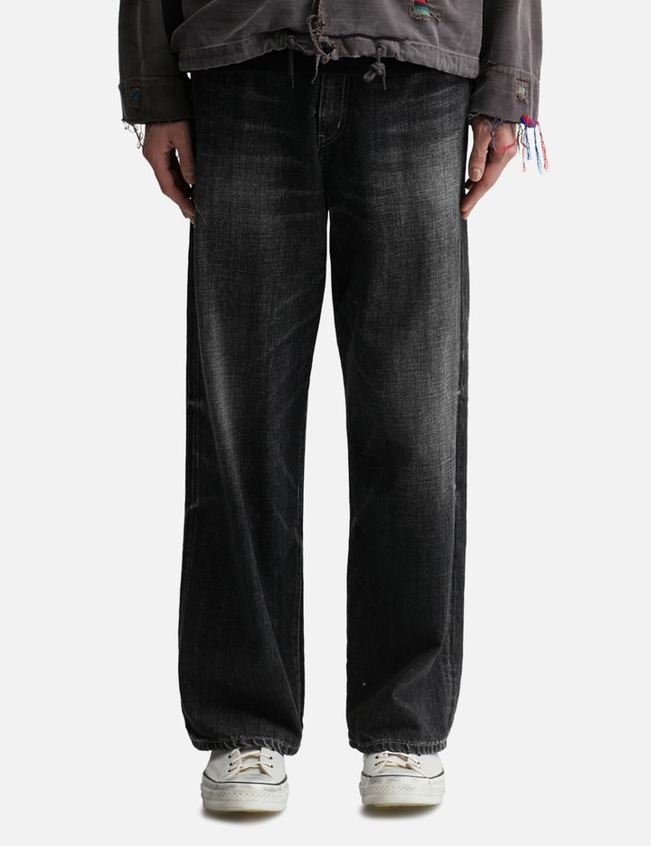 NEIGHBORHOOD - WASHED DENIM DP WIDE PANTS | HBX - Globally Curated  