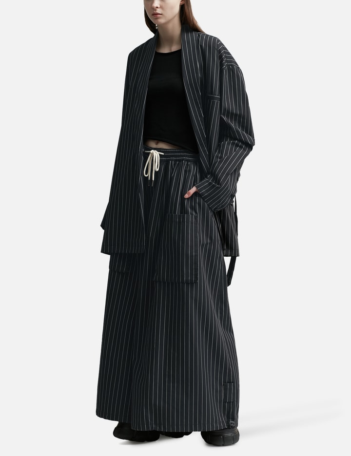 Drawstring Pin Stripe Pants Placeholder Image