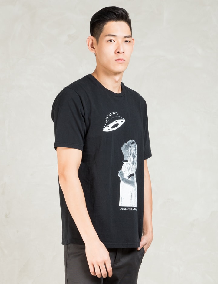 Black "UFO Girl" Graphic S/S T-shirt Placeholder Image