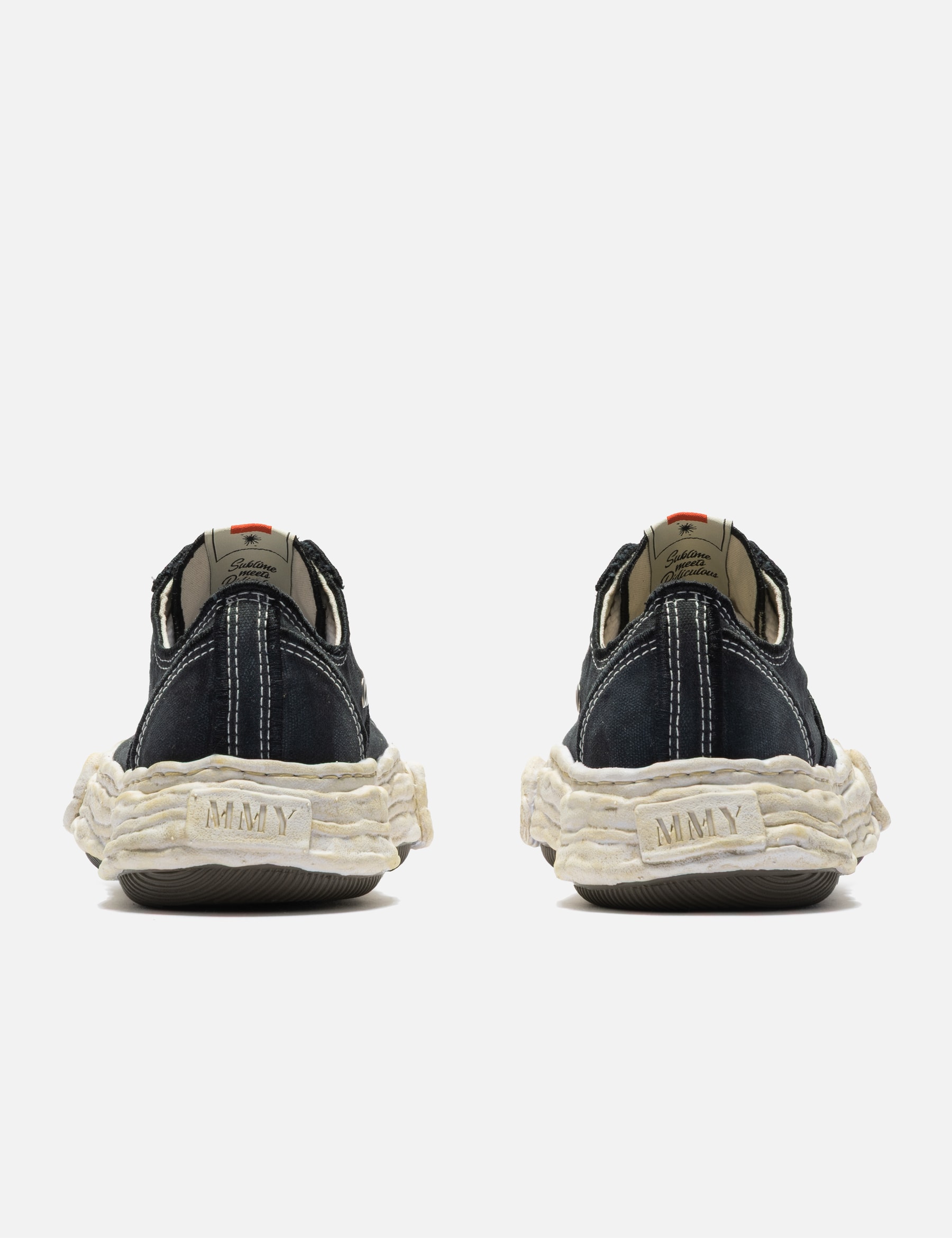 "PETERSON23" Original Sole Vintage Effect Embroidered Canvas Low-Top Sneaker view 15