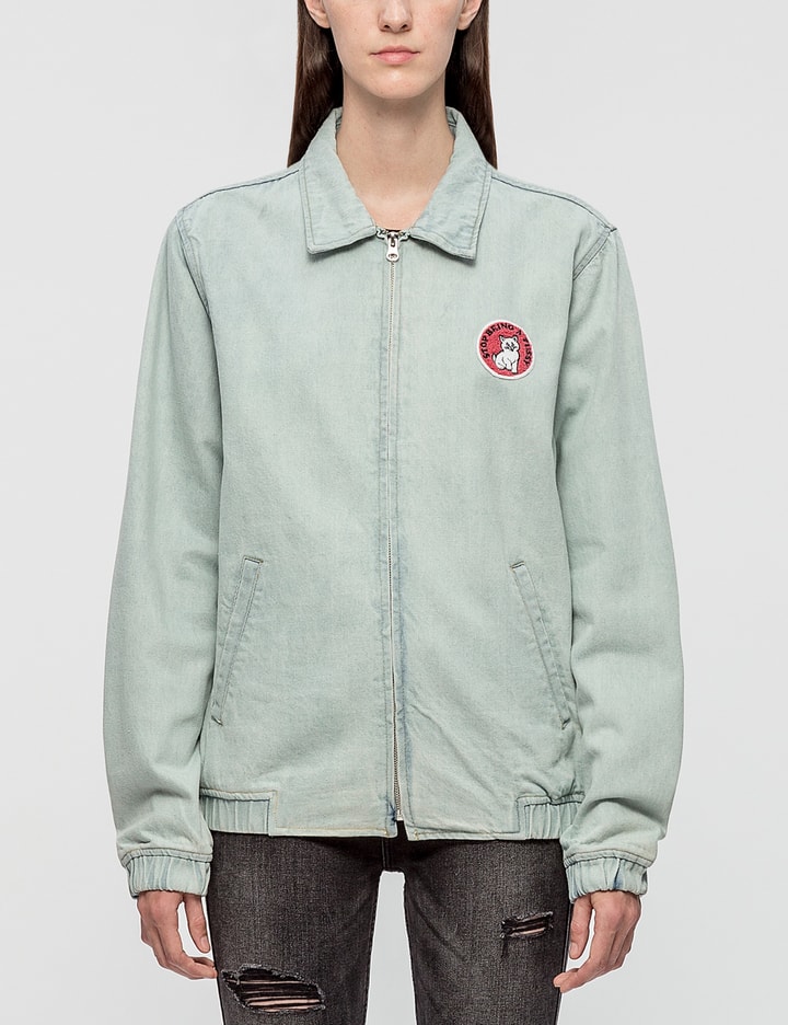 Stop Being A Pussy Denim Jacket Placeholder Image