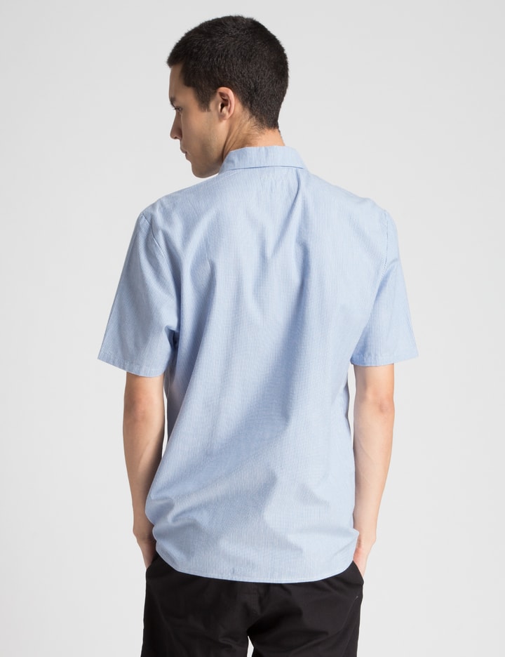 Blue Gas Station Woven Shirt Placeholder Image