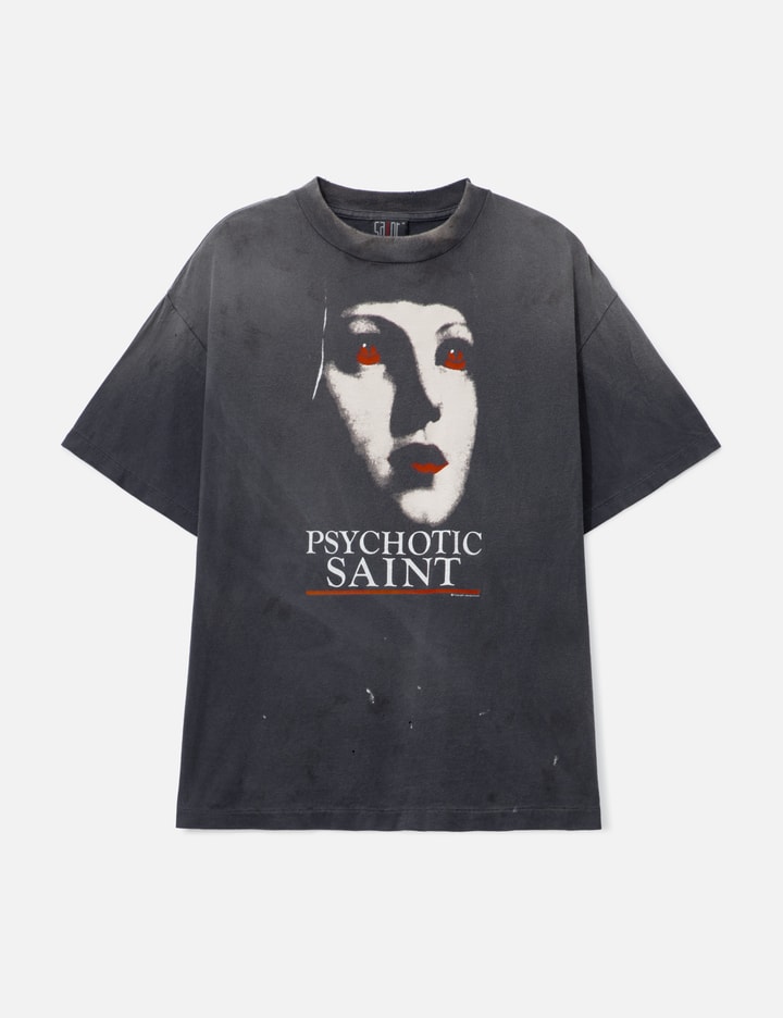 Saint Michael Psychotic Saint T-shirt In Gray