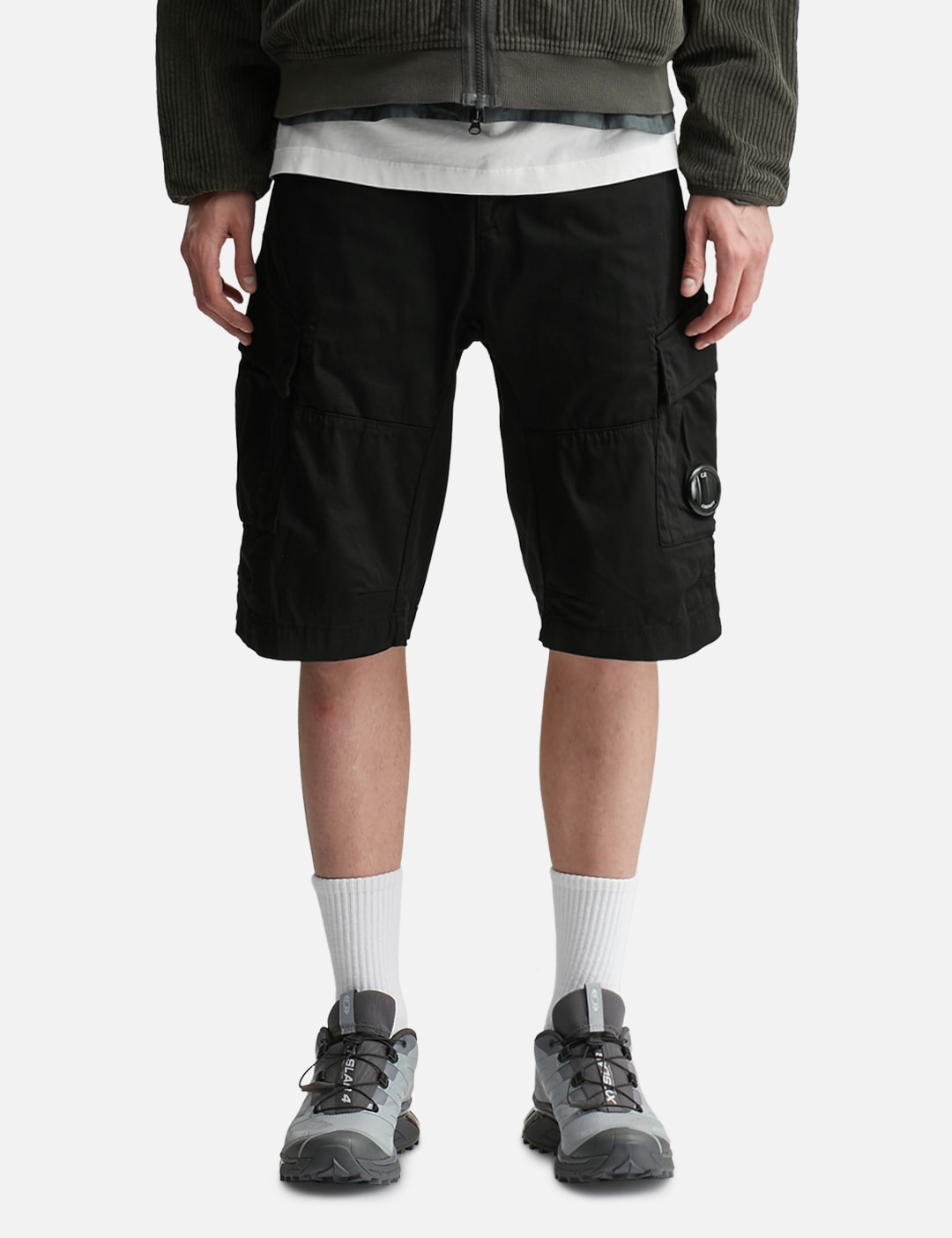 Bermuda Cargo In Satin Stretch view 18