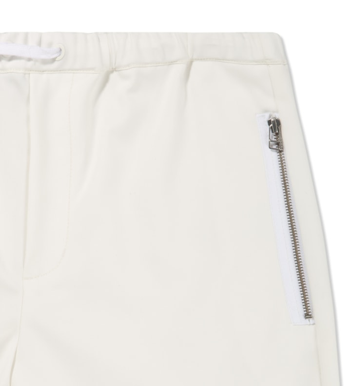 White Utility Pants with Side Zipper Detail Placeholder Image