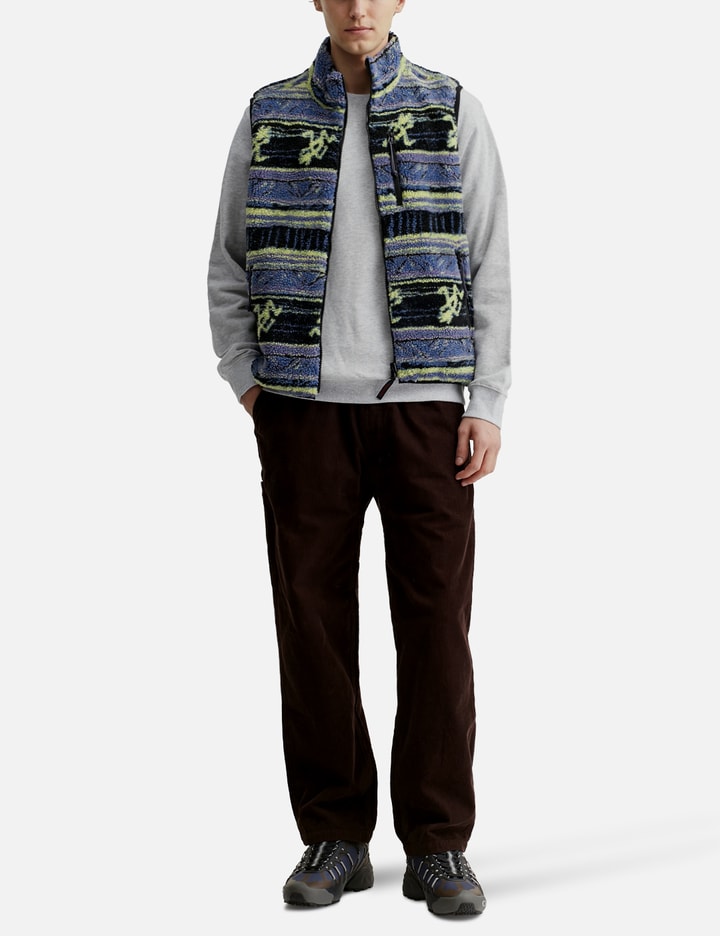 Thisisneverthat Tnt Gramicci Reversible Fleece Vest In Blue