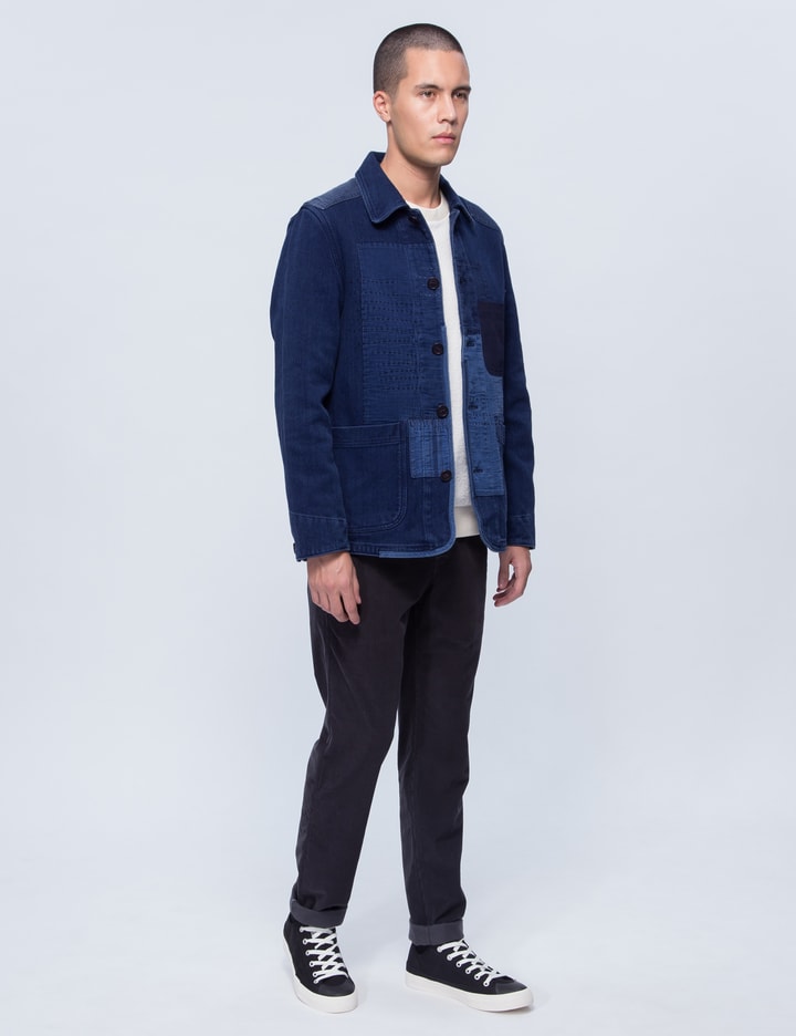 Pure Indigo "sashiko" Hand Patchwork Jacket Placeholder Image