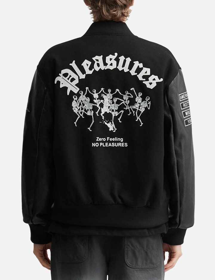 Pleasures Zero X Pleasures Pleasures Varsity Jacket