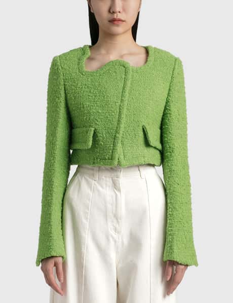 Recto Holiday Boucle Cropped Jacket
