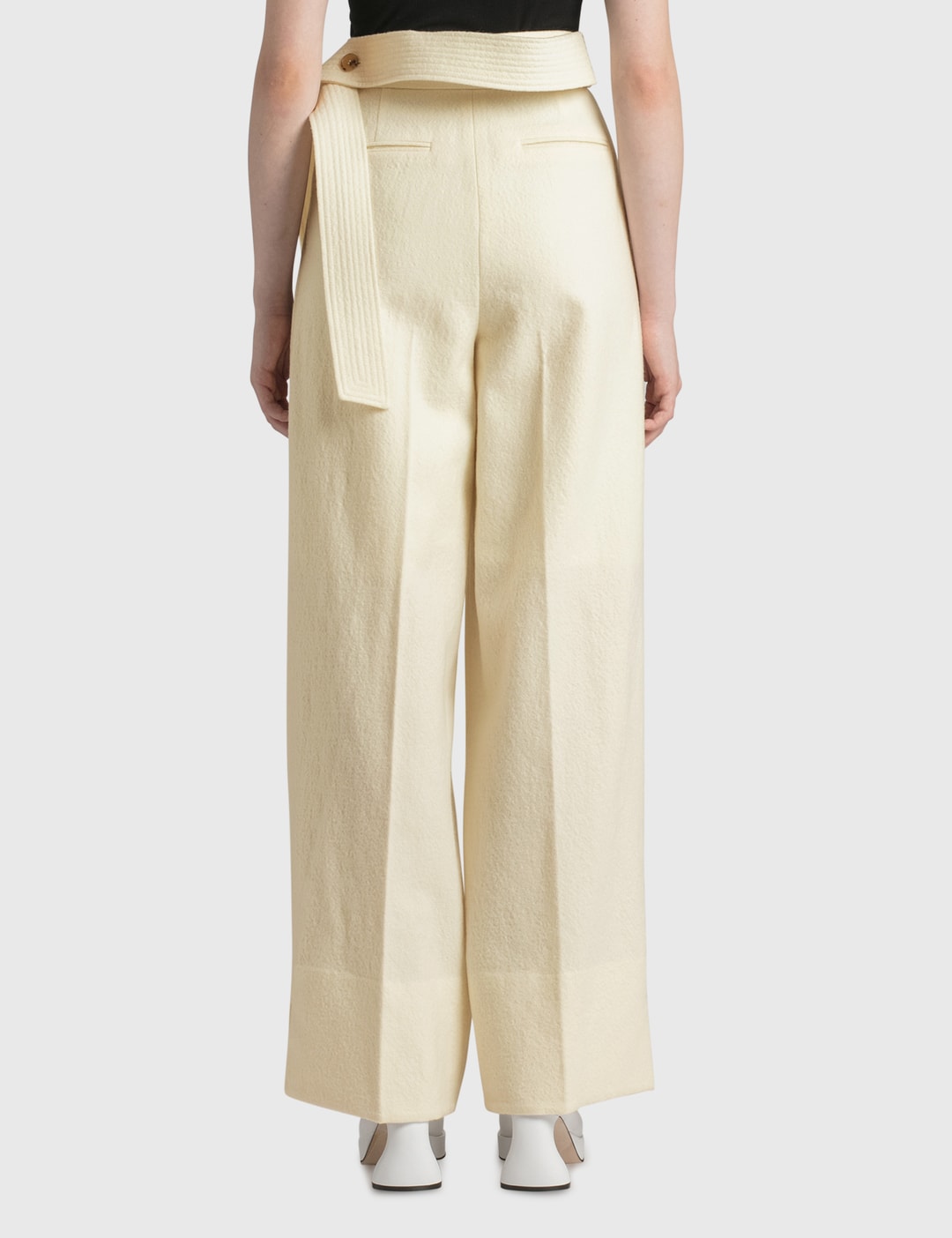 Virgin-Wool High-Rise Wide Trousers view 8