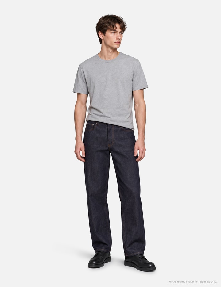 Ami Blue Baggy-Fit Cotton Jeans