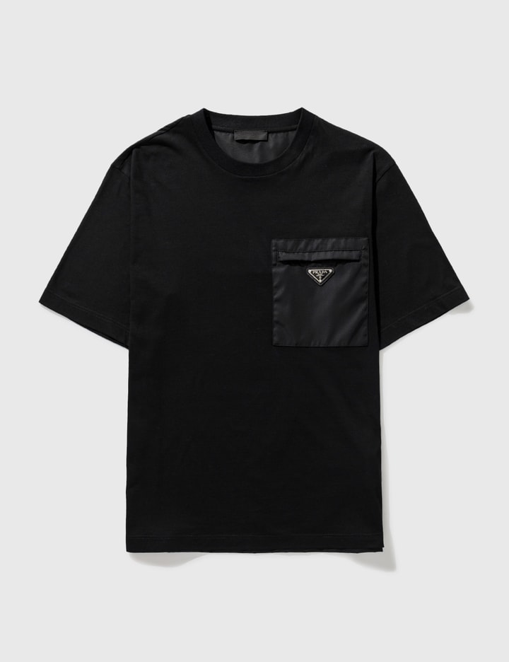 Cotton T-Shirt With Nylon Pocket Placeholder Image