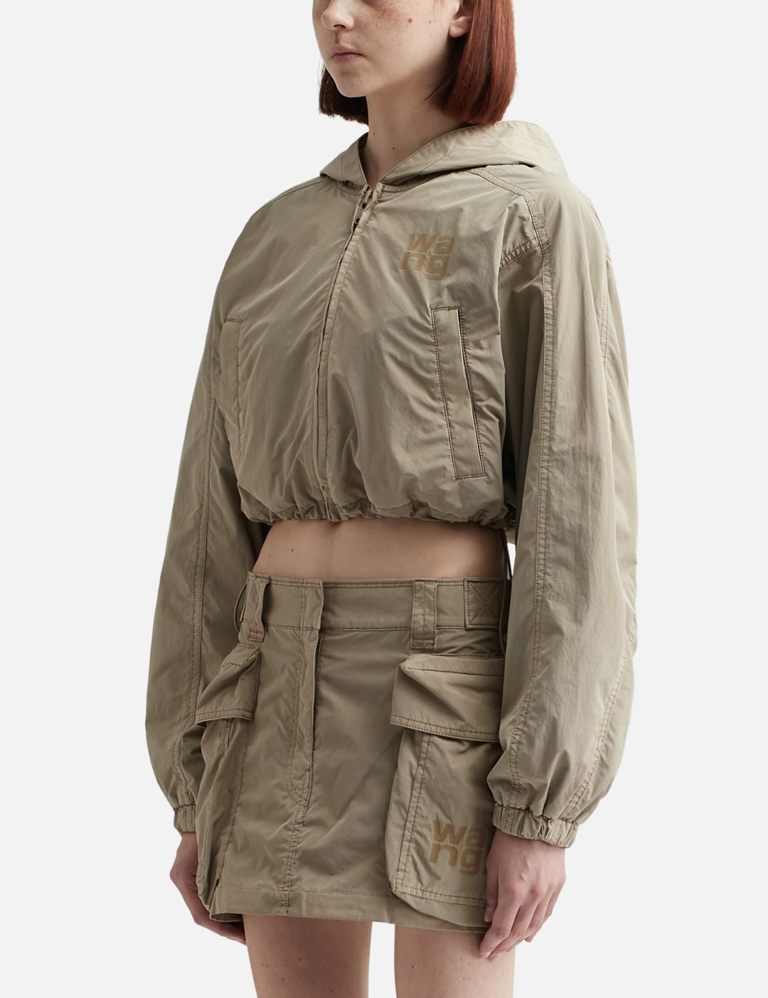 HOODED CROPPED ZIP JACKET view 15