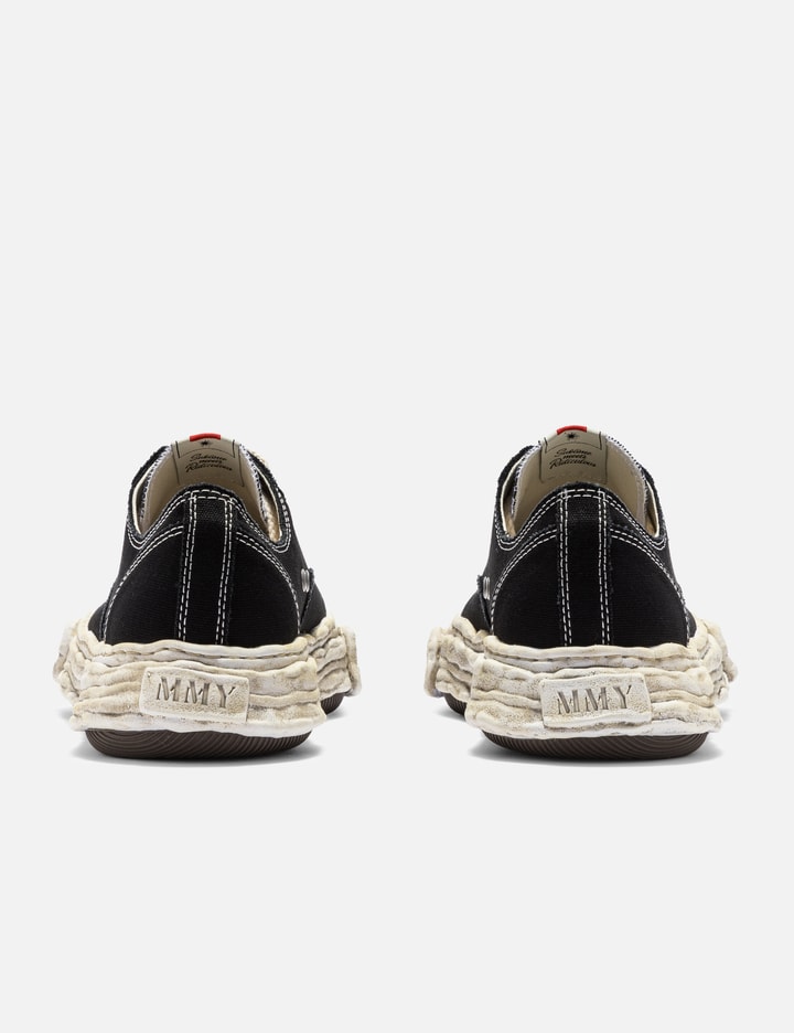 Miharayasuhiro Peterson23 Og Dyed Sole Canvas Low-top Sneaker In Black