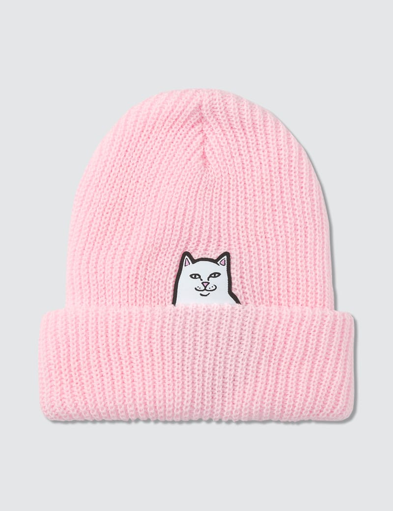 ripndip pink beanie