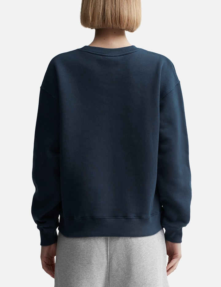 Shop Maison Kitsuné Speedy Fox Patch Comfort Sweatshirt In Blue