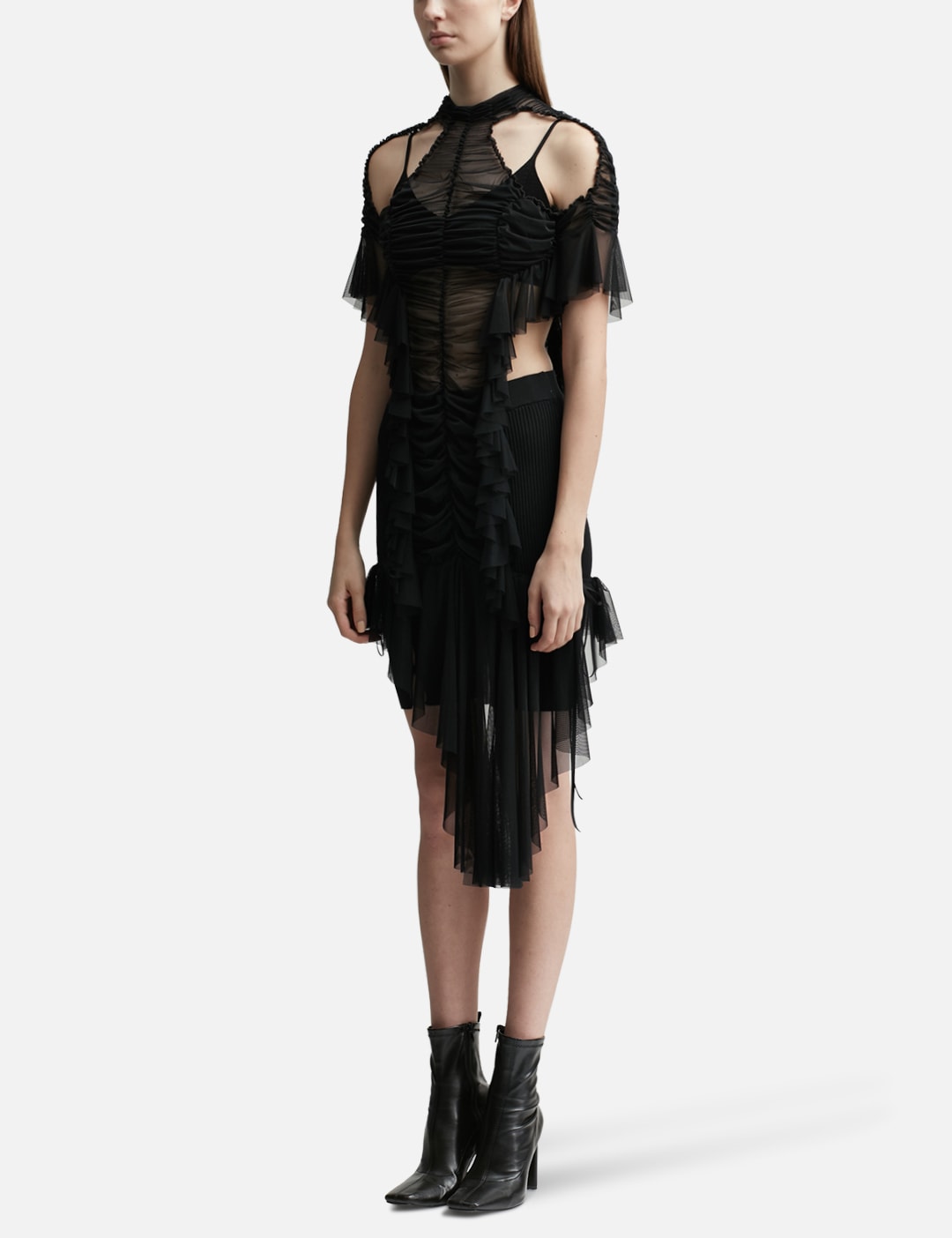 Ruched Low Waist Dress view 14