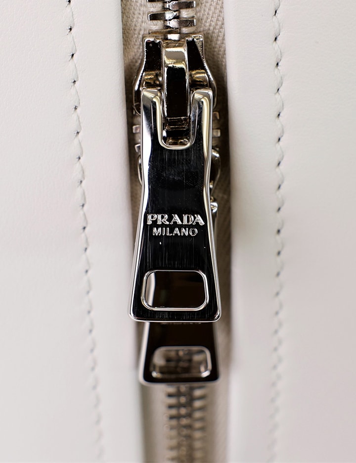 Prada x Adidas Bowling Bag in White Calfskin Placeholder Image