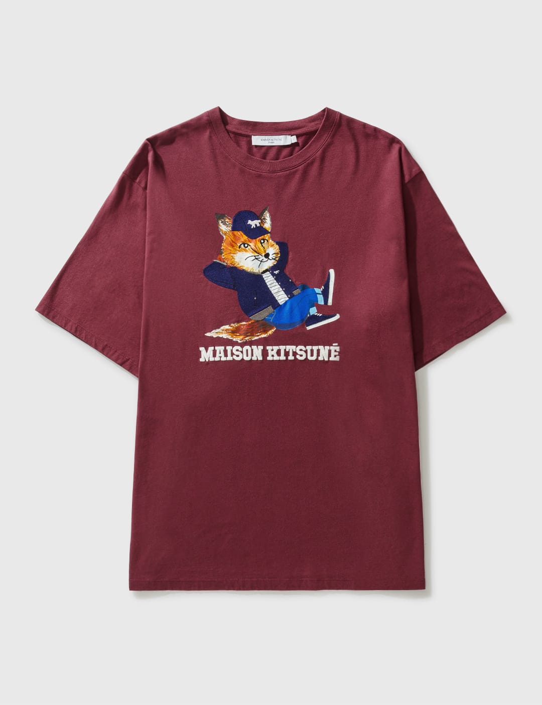 메종 키츠네 Maison Kitsune 드레스드 폭스 프린트 이지 티셔츠