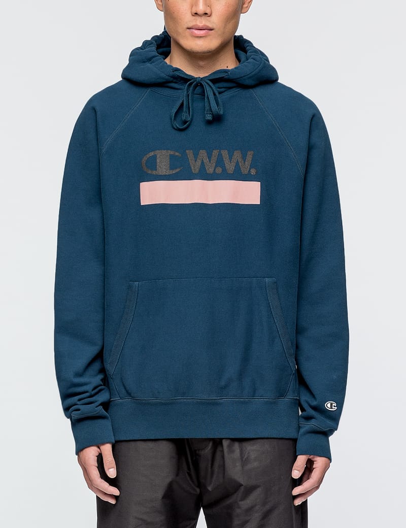 Champion Reverse Weave - Champion X Wood Wood Hoodie | HBX - Globally  Curated Fashion and Lifestyle by Hypebeast