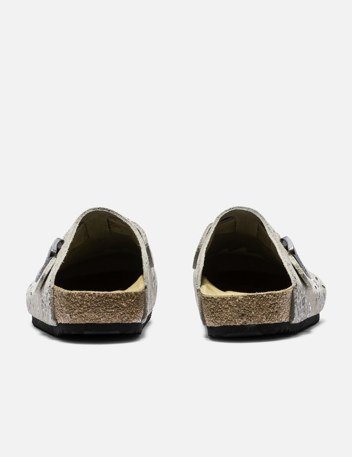 Bravest Studios Camel Paisley Suede Clogs