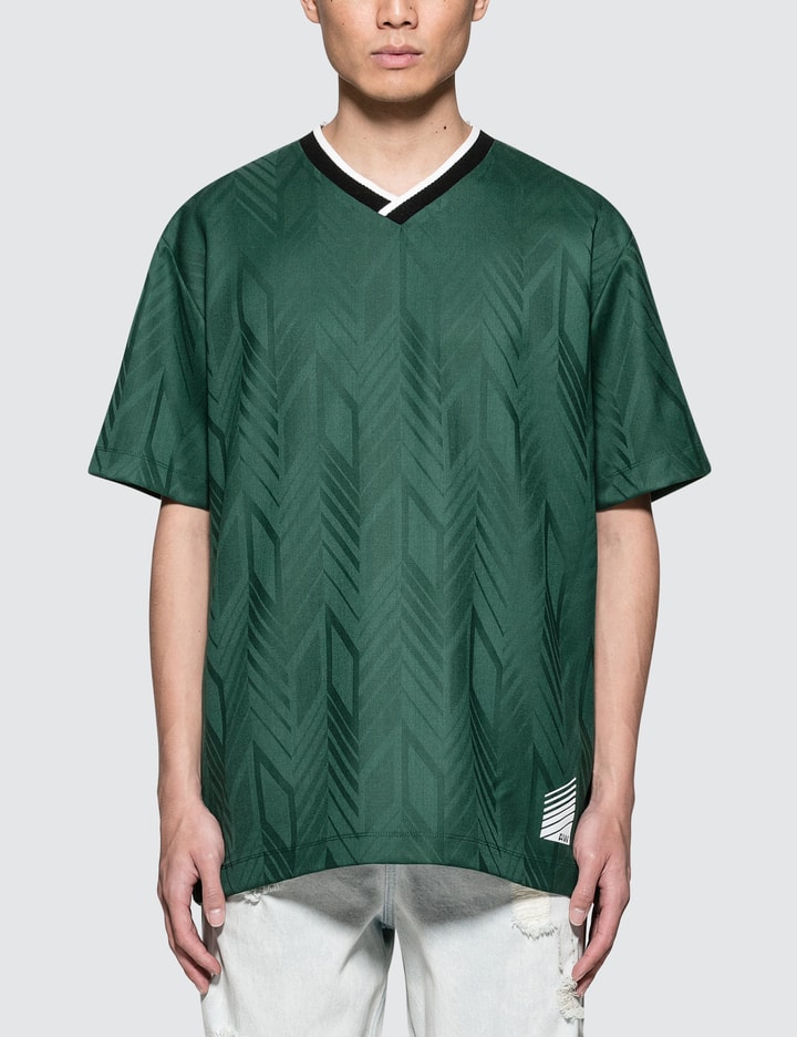 Custom Wool Jacquard Soccer Polo Shirt Placeholder Image