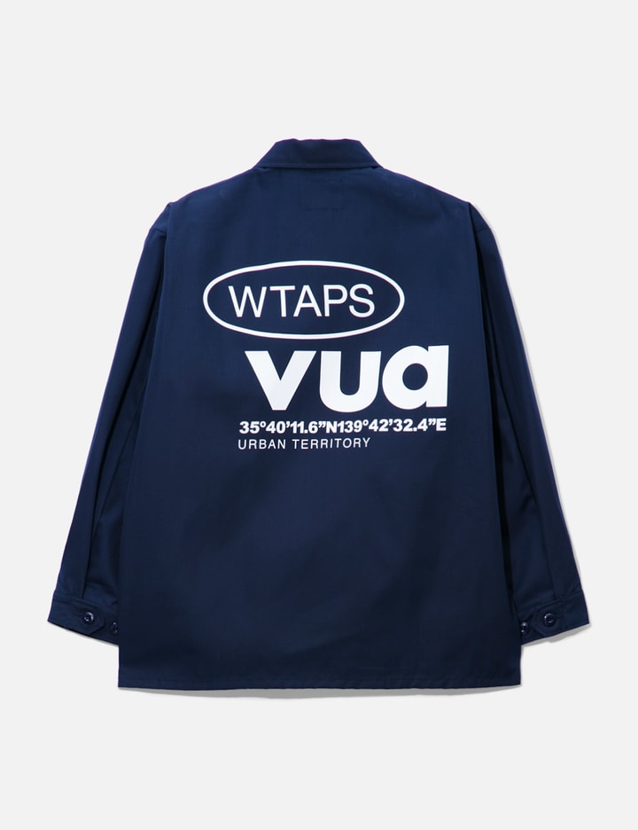 Shop Wtaps 4 Pockets Polyester Jacket In Blue