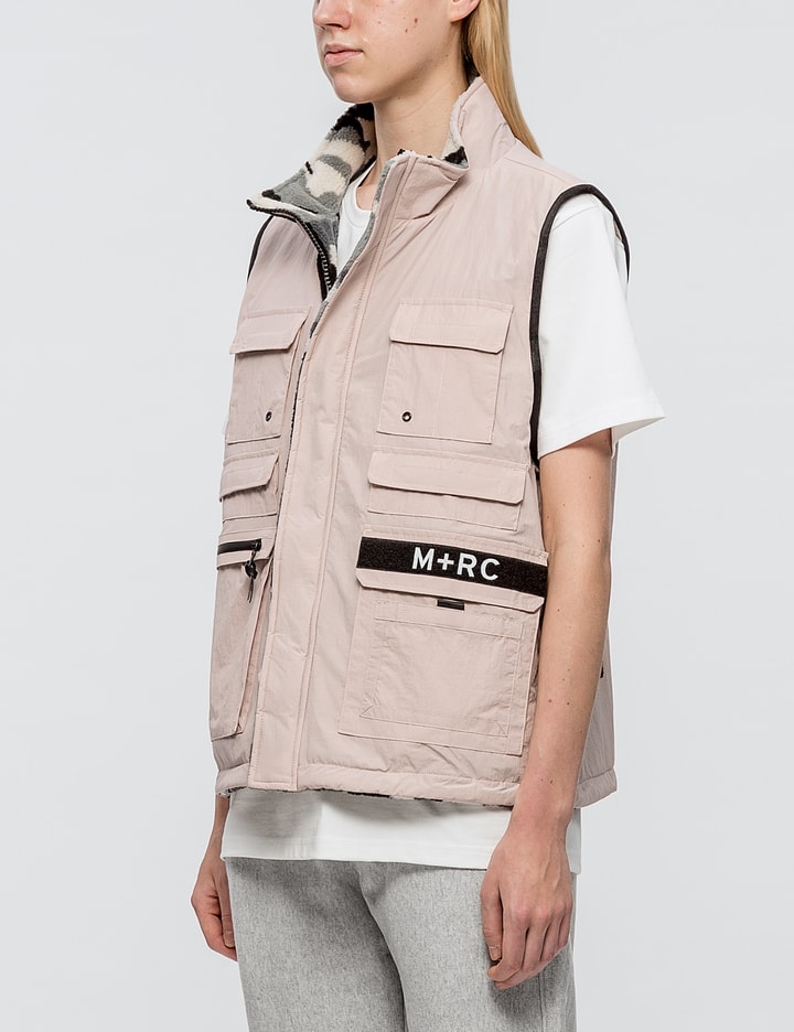 'Tribute' Reversible Multi Pocket Fleece Vest Placeholder Image