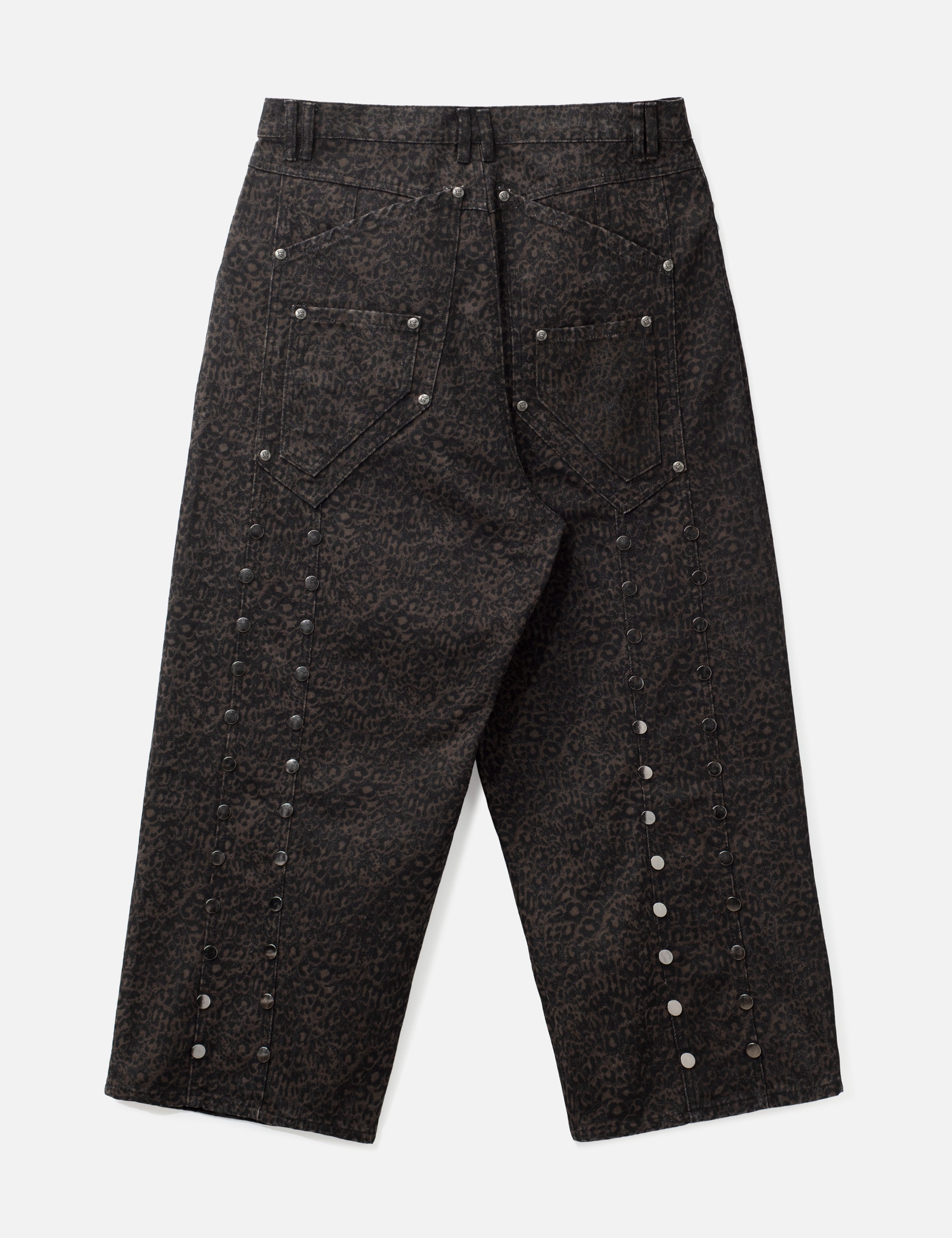 "Bruce" Leopard Baggy Denims view 17