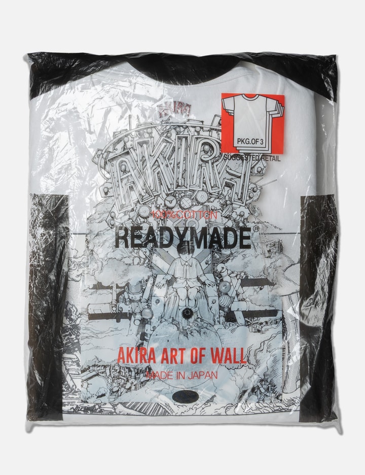 Readymade Akira Art Of The Wall 3 Pack T-shirt In White