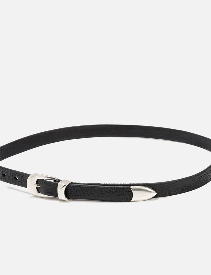 Our Legacy Leather Belt In Black