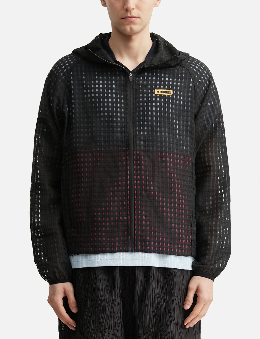 System Plaid Hooded Jacket view 18