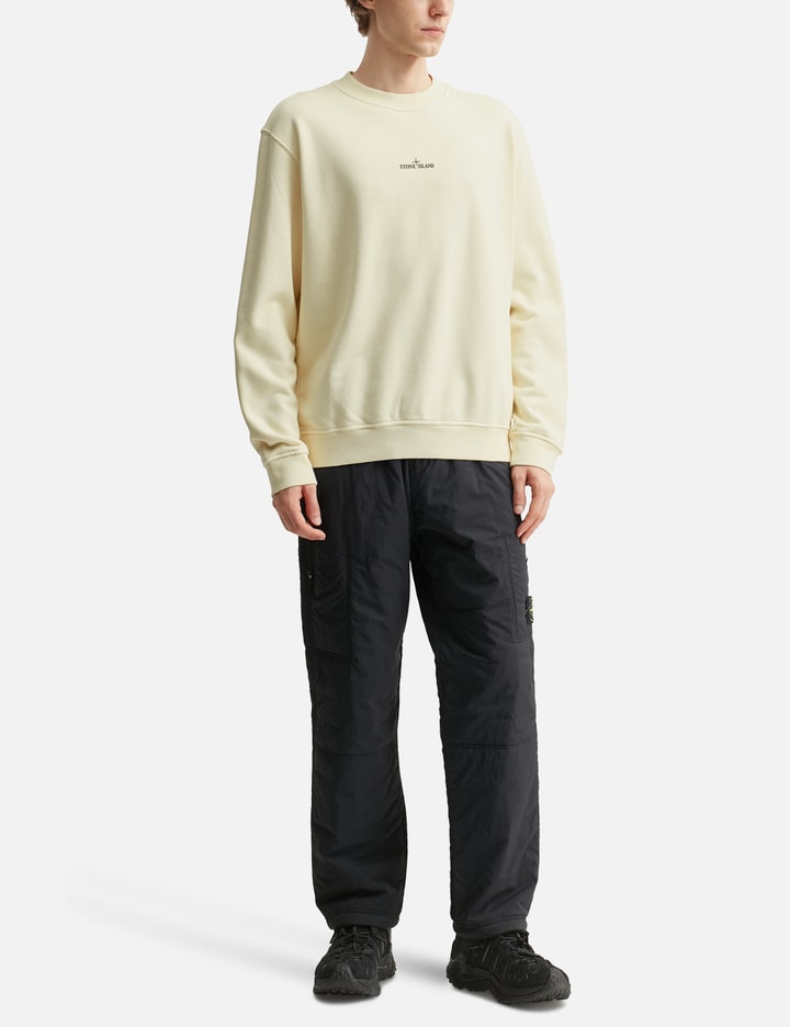 Cotton Fleece 'Industrial Four' Print Sweatshirt Placeholder Image