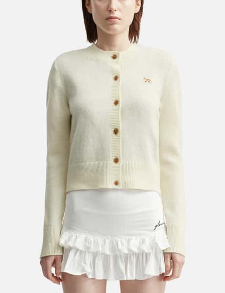 메종 키츠네 Baby Fox Lambswool Fitted Cardigan