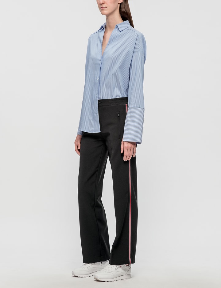 Karina Tripe V-Neck Shirt Placeholder Image