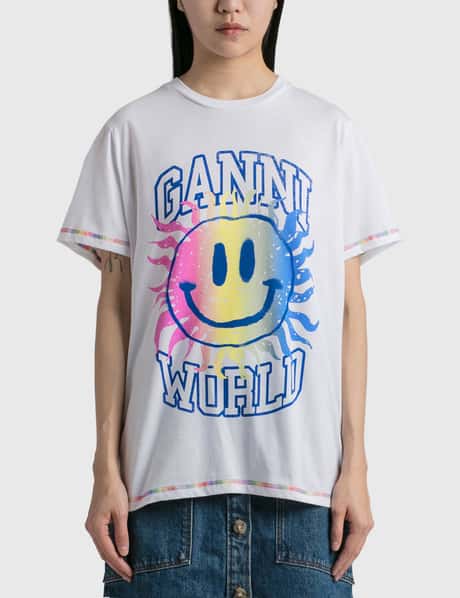 Ganni 스마일리 티셔츠