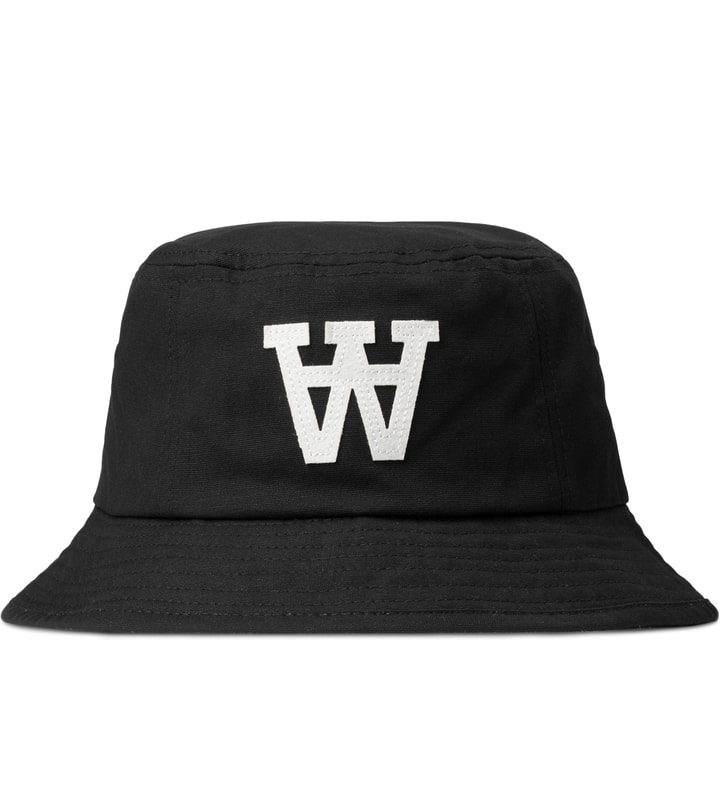 Wood Wood Black AA Logo Bucket Hat