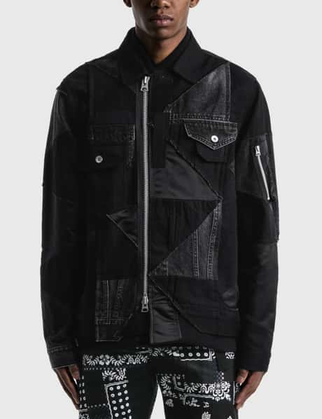 Sacai - Sacai x Hank Willis Thomas Solid Mix Blouson | HBX 