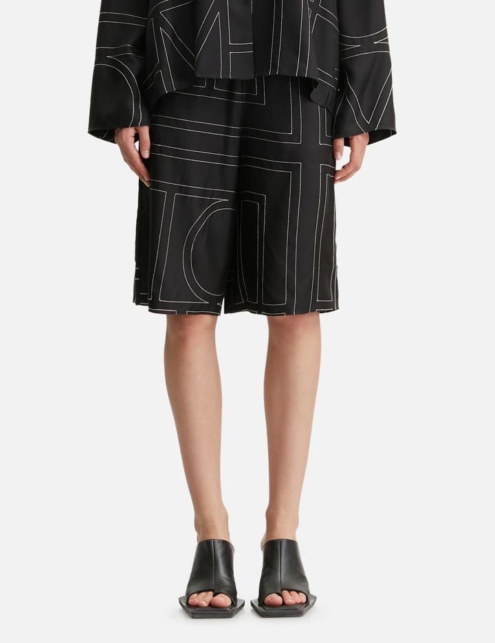 TOTEME Monogram Silk PJ Culottes