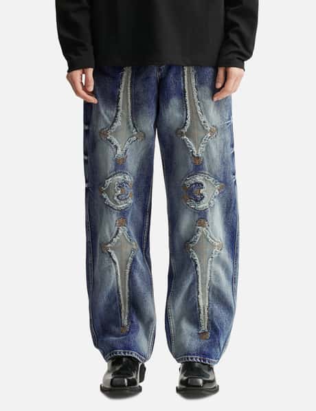 TC Bone Leather Denim Pants view 11