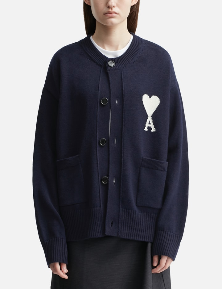 Ami Crewneck Ami De Coeur Cardigan