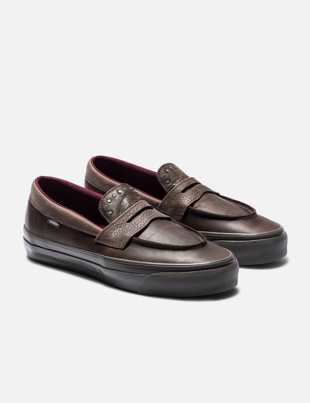 vans leather dress shoes Goes Rogue With a Vibram Brogue throw on a pair of Vans Classic Slip Customs Classic Slip-On Leather Shoe