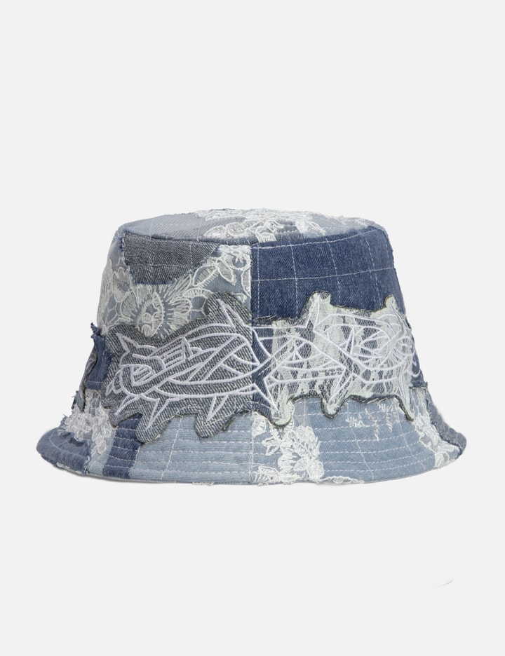 Shop Who Decides War Thorn Wrapped Grid Bucket Hat In Blue