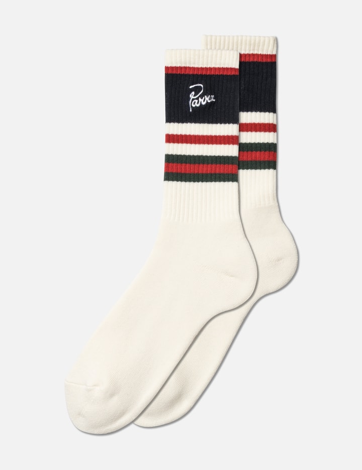By Parra Signature Striped Crew Socks