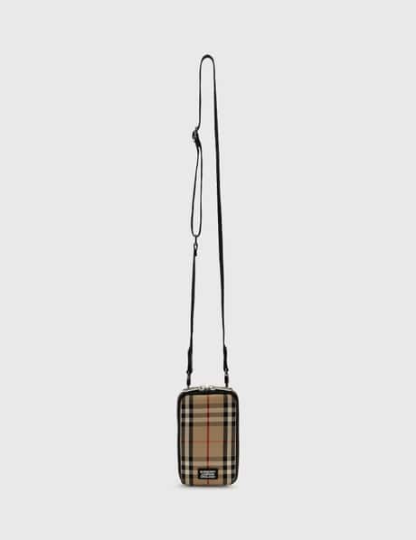 Burberry - Vintage Check and Leather Crossbody Bag  HBX - Globally Curated  Fashion and Lifestyle by Hypebeast