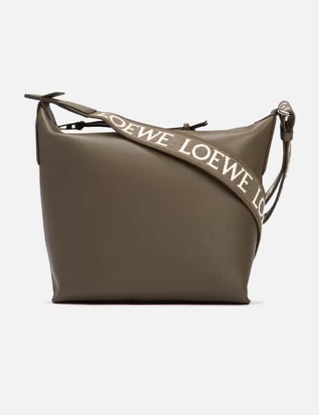 Cubi Small Leather Crossbody Bag in Brown - Loewe