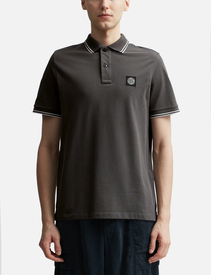 Shop Stone Island Short-sleeve Polo In Grey