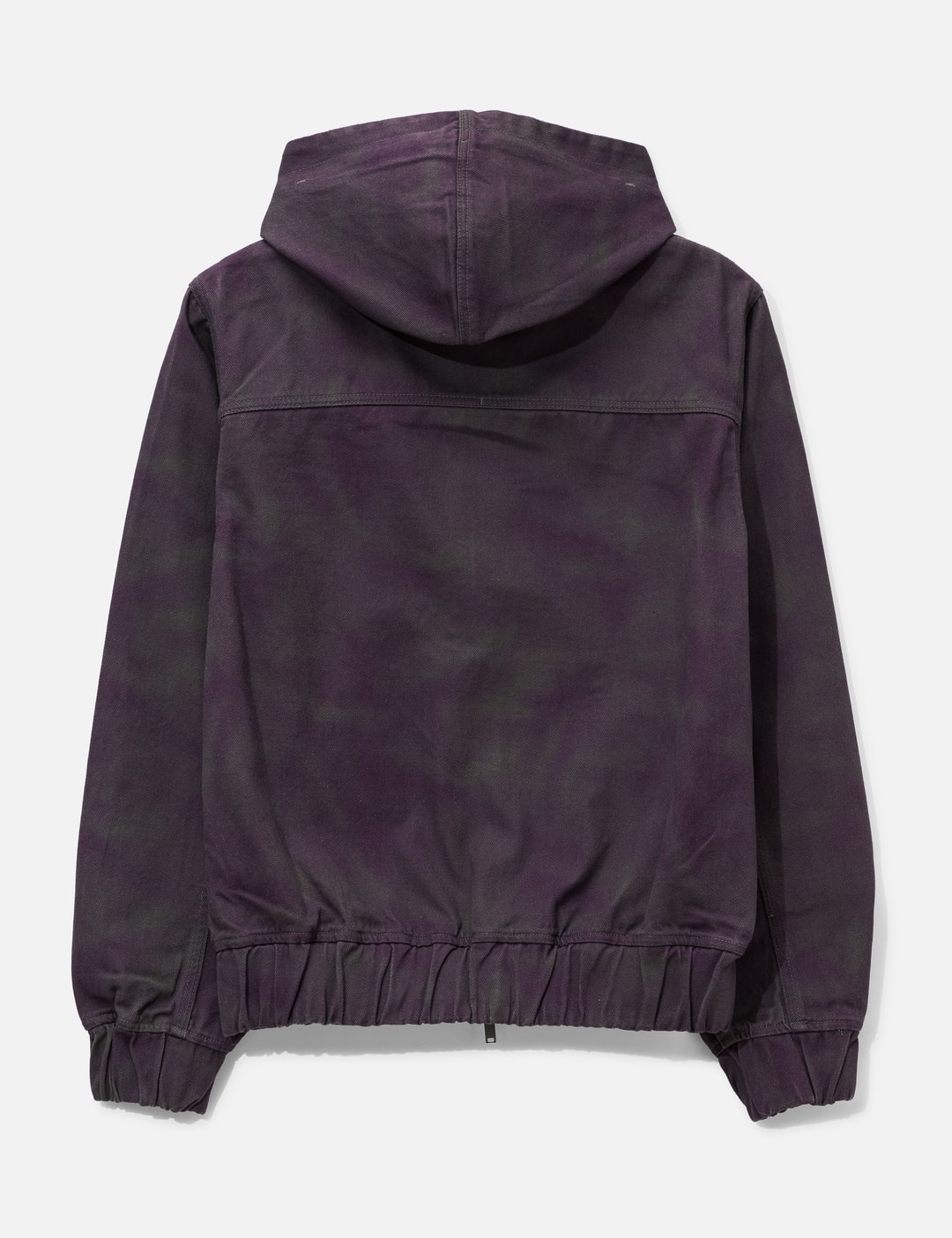 Cochet Hooded Denim Jacket With Chest Embroidery view 9