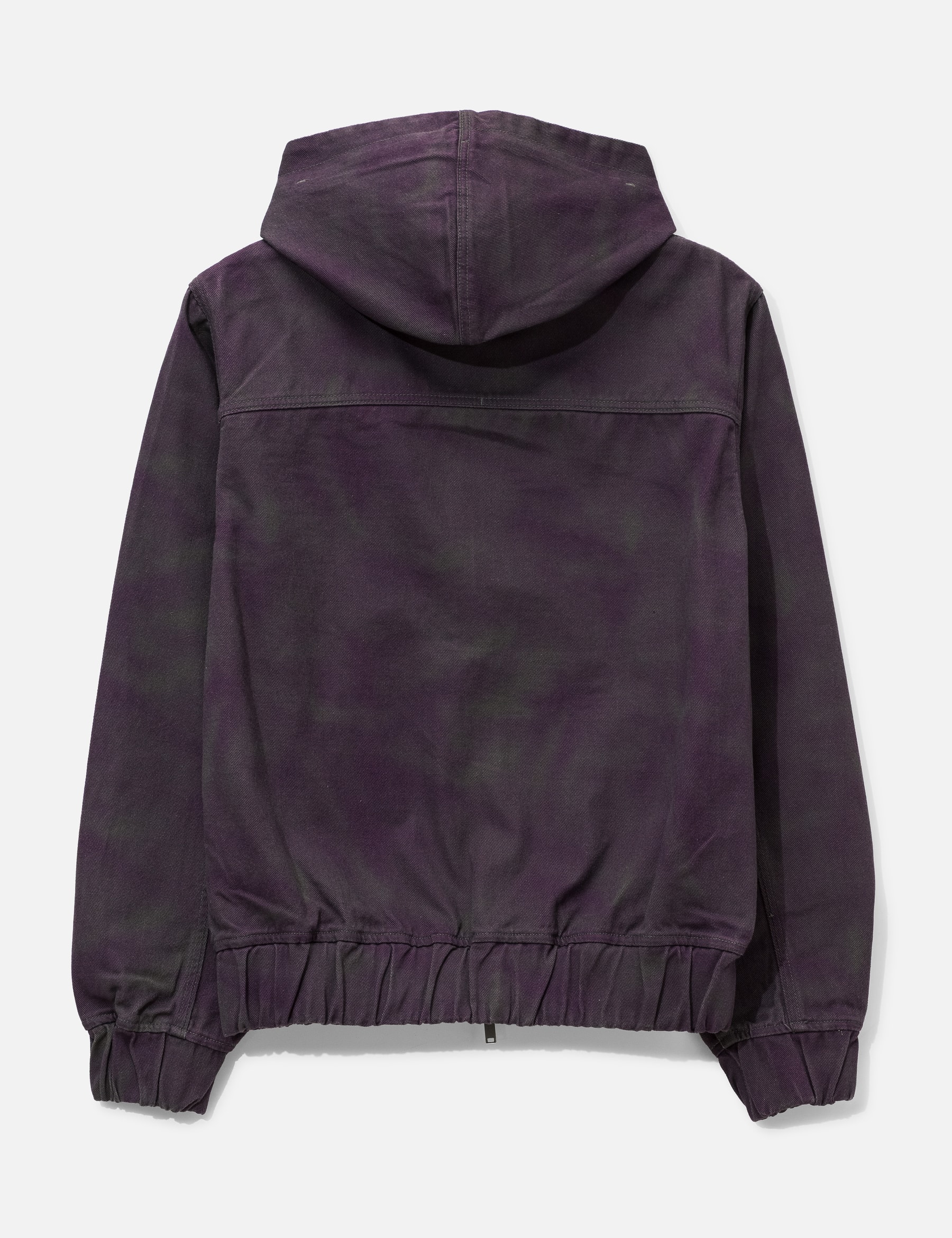 Cochet Hooded Denim Jacket With Chest Embroidery view 17